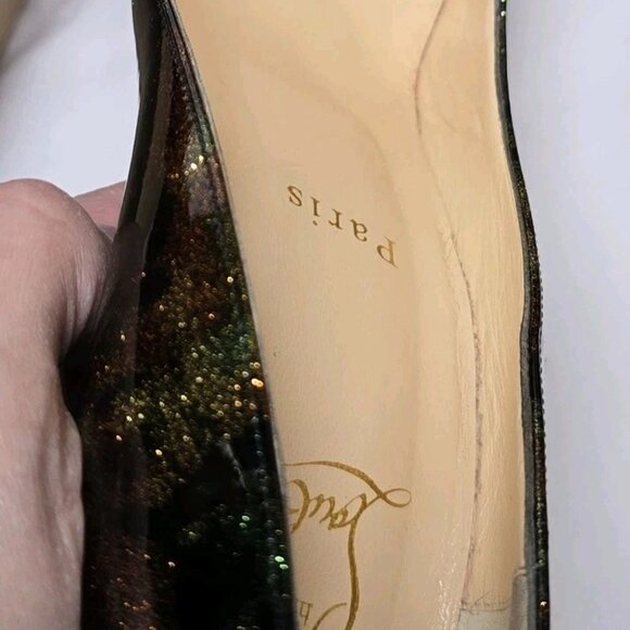 Christian Louboutin Pigalle Follies 100 Patent Milky Way - Picture 13 of 14